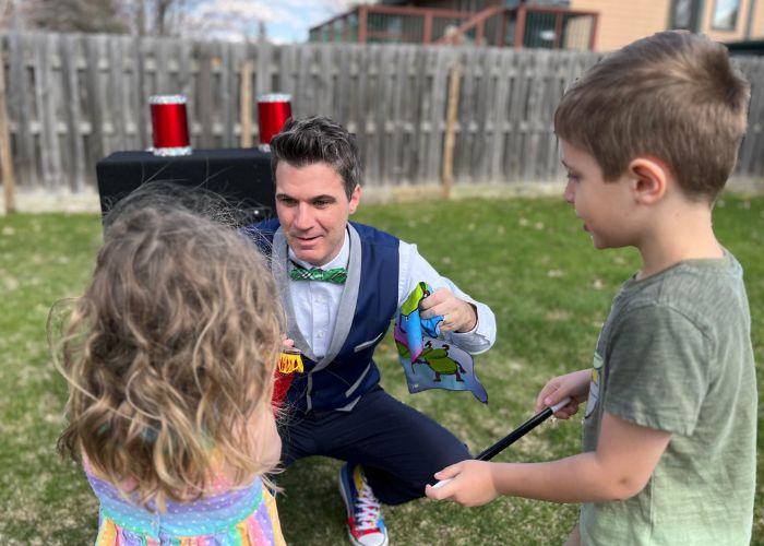 Magician performing for day care in Twin Cities area including Minneapolis and St. Paul